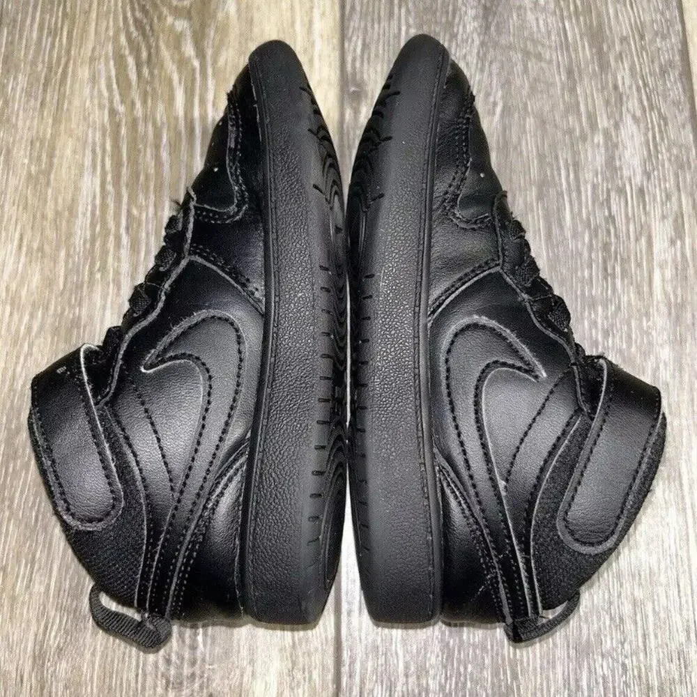 Nike Court Borough Mid 2 Toddler Youth Size 10C Black CD7784-001 Sneaker Shoes